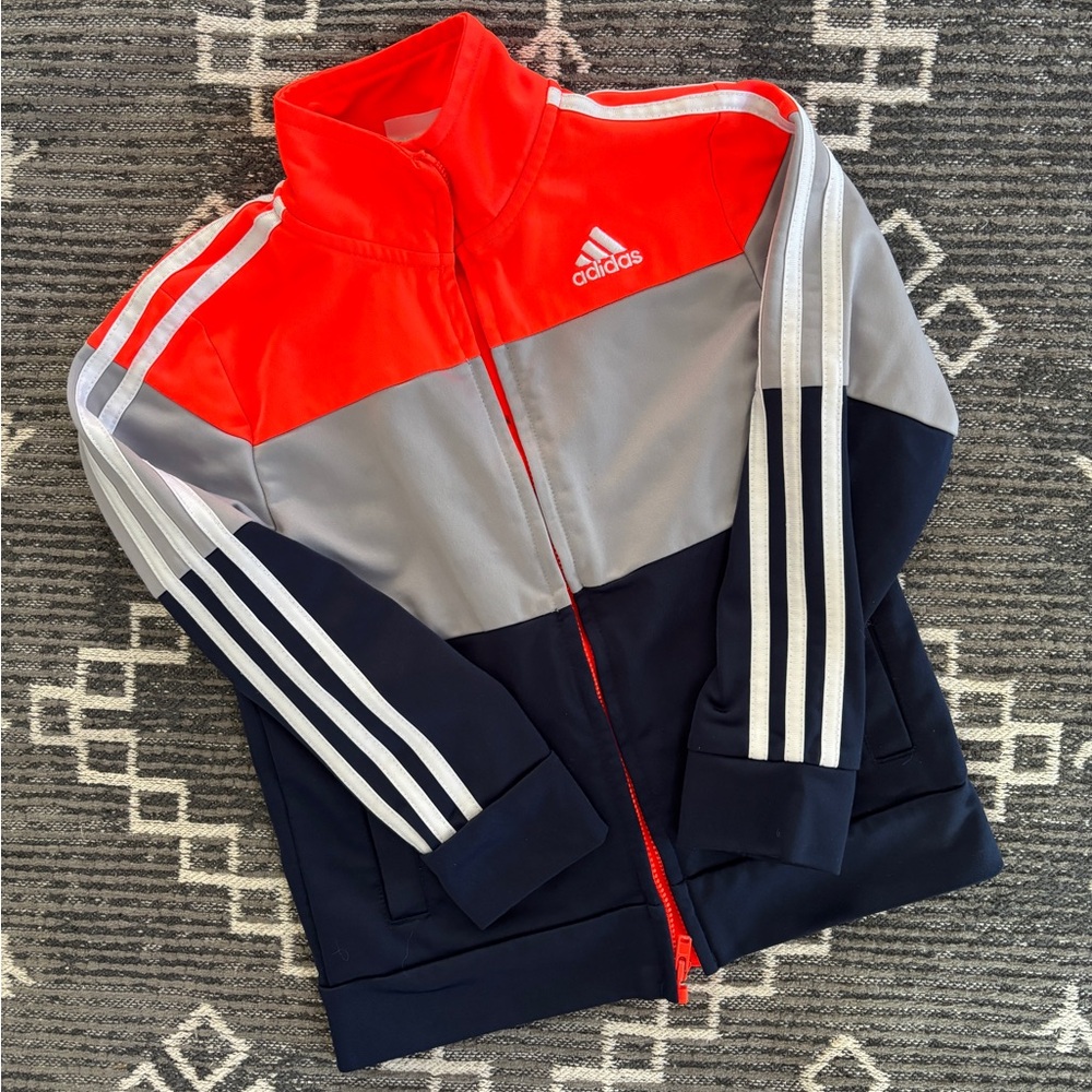 Adidas boys zip tracksuit jacket size 5